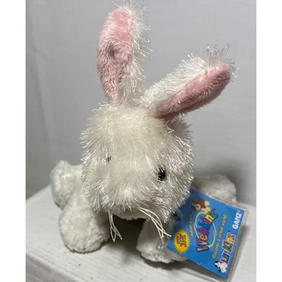 Webkinz Rabbit Plush Lil Kinz Ganz Sealed Code HS078 Collectible Easter - Picture 2 of 13